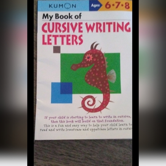 MY Book of Cursive Writing Letters Kumon Ages 6 7 8‎ Homeschool Education - Picture 1 of 2